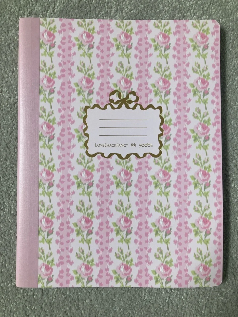 IN-HAND | LoveShackFancy x Target Yoobi Blooming Heirloom Composition Notebook